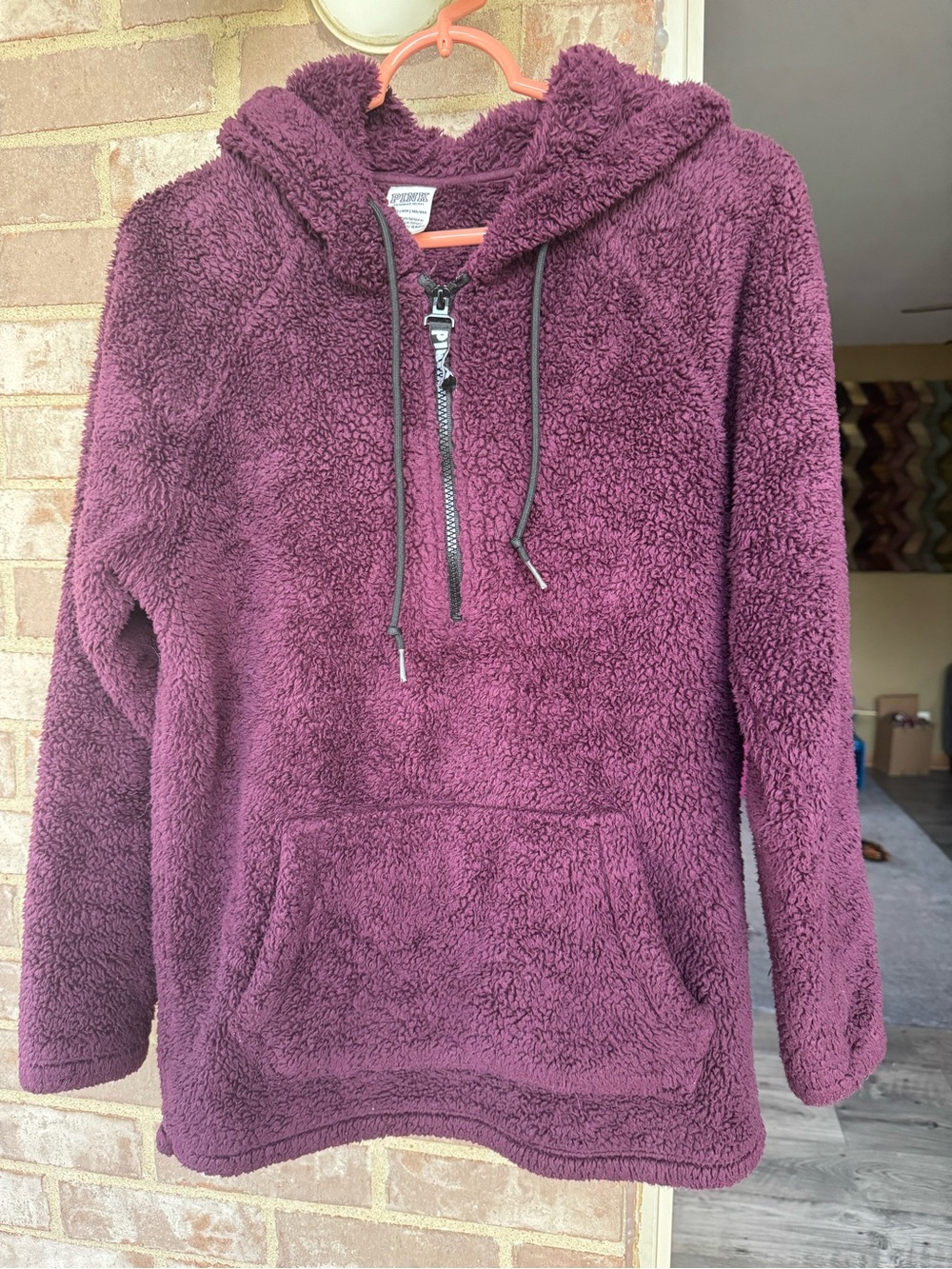 Victoria Secret Pink Sherpa Fleece Hoodie (XS)